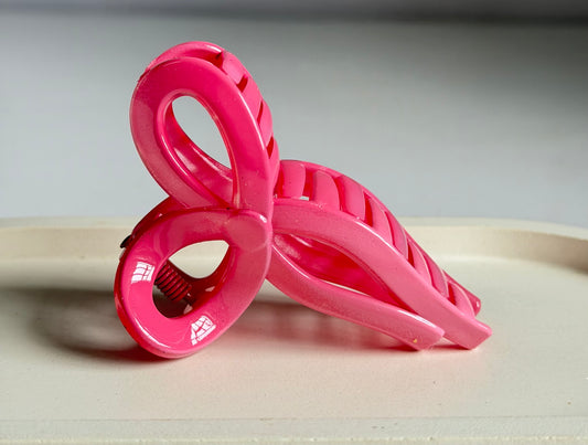 Pinteresty Bow Claw Clip - Pink