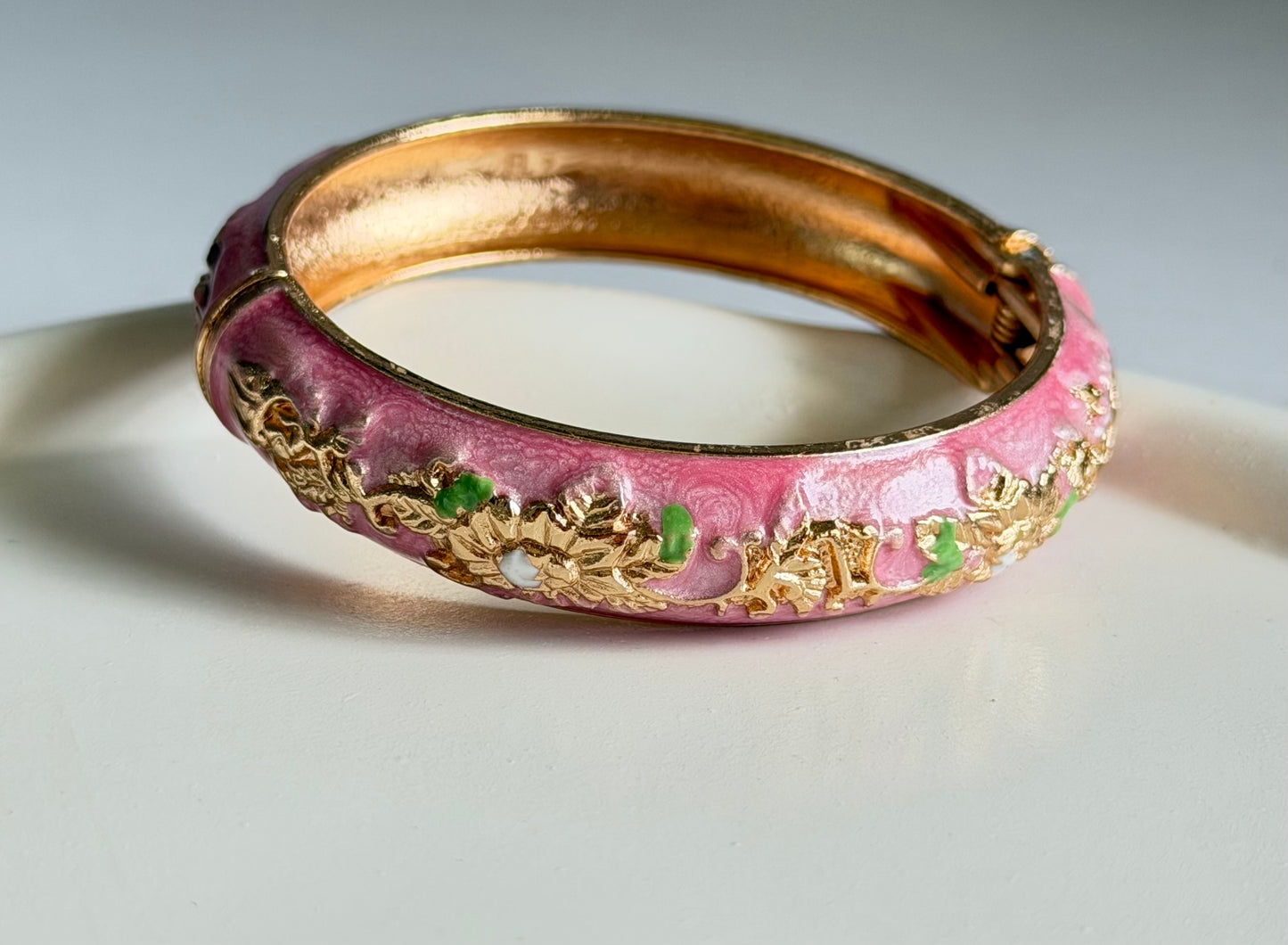Graceform Enamel Bangle Bracelet - Pink