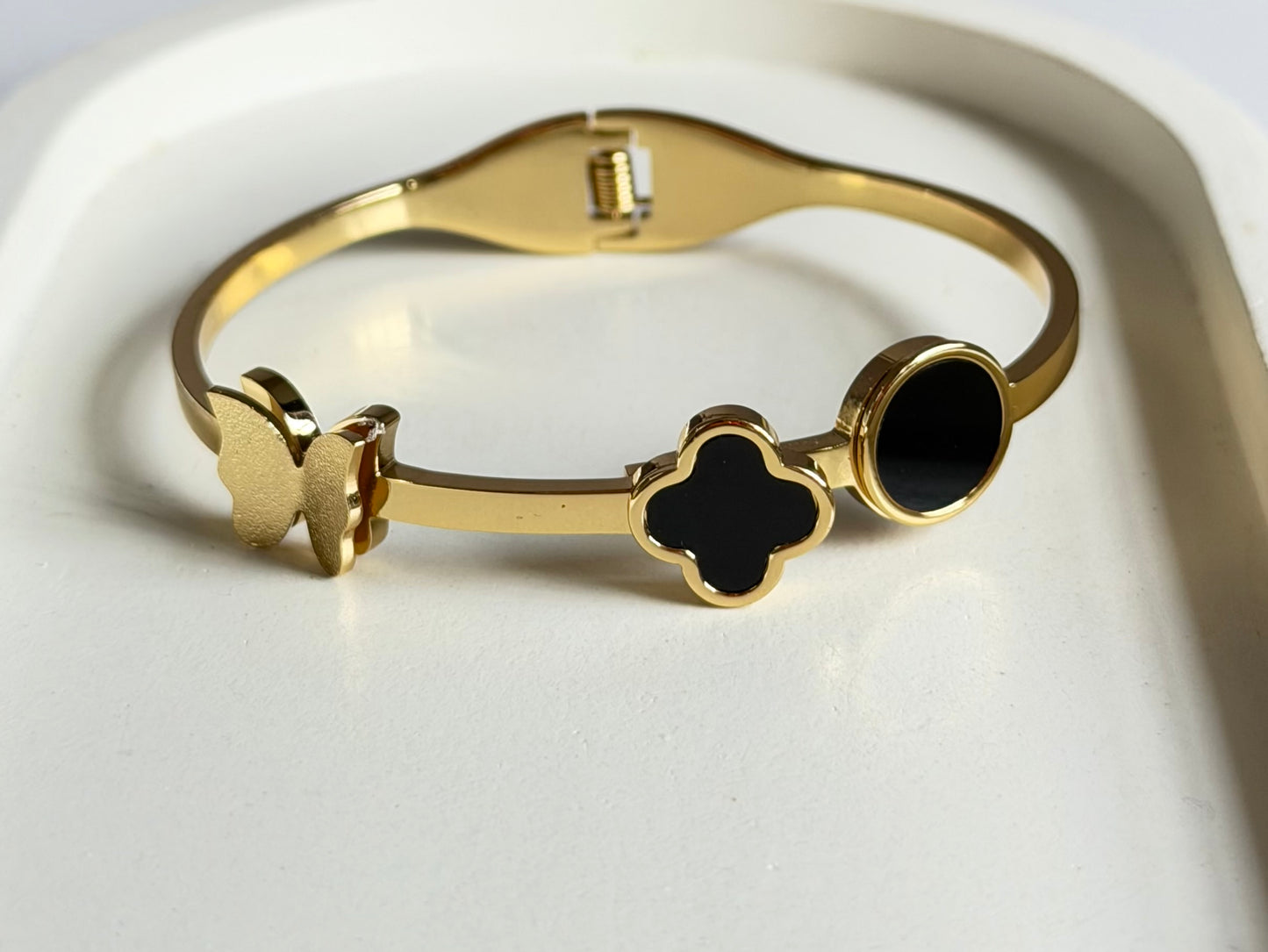 The Midnight Trio Anti Tarnish Kada Bracelet - Regular Size
