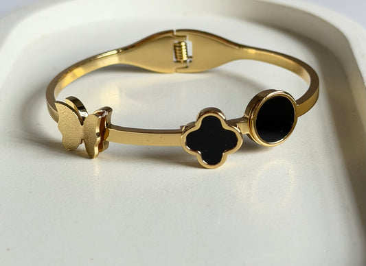 The Midnight Trio Anti Tarnish Kada Bracelet - Regular Size
