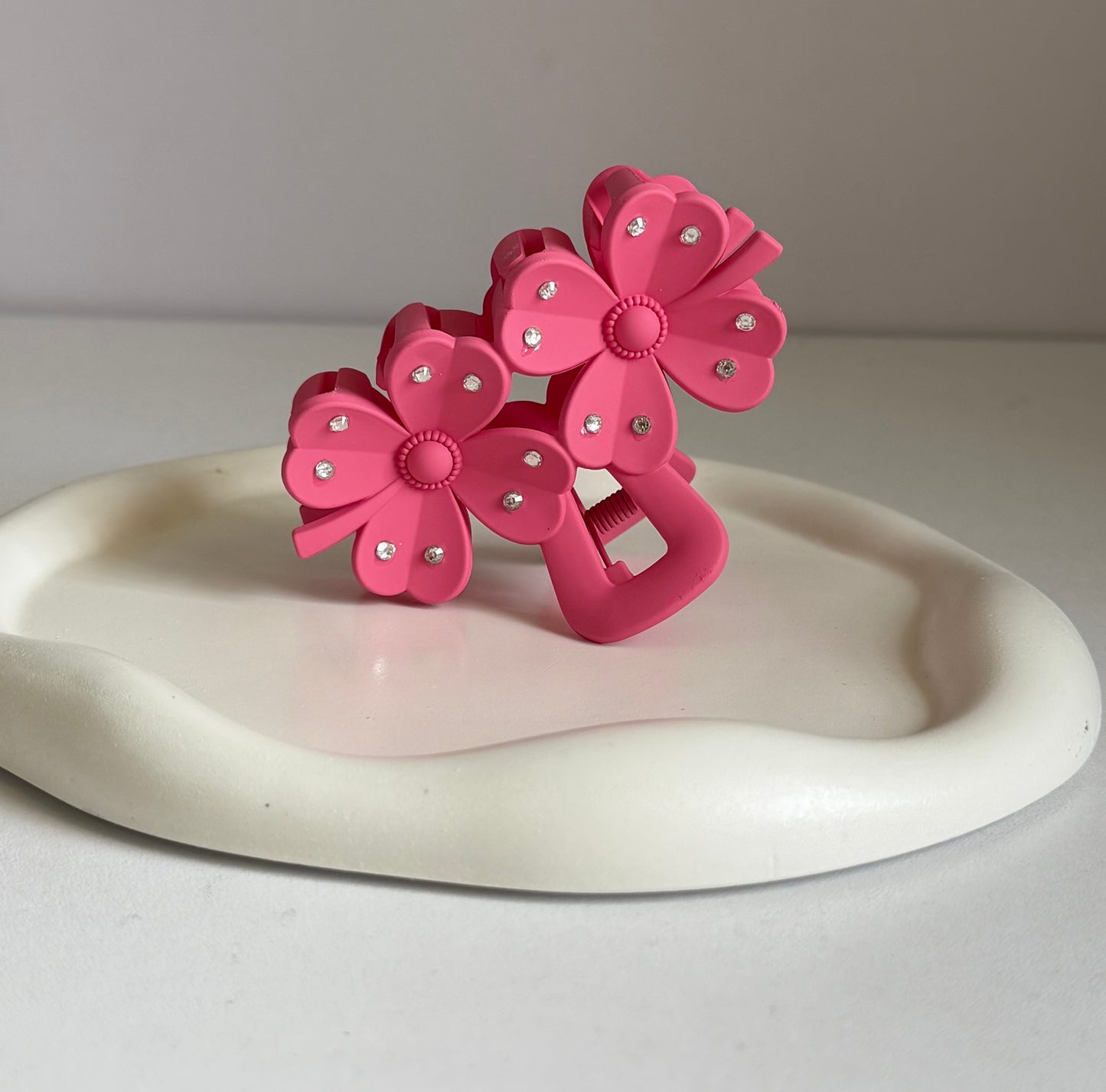 Fortune Flower Claw Clip - Pink