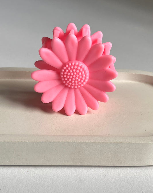 Pinteresty Sunflower Mini Claw Clip - Pink