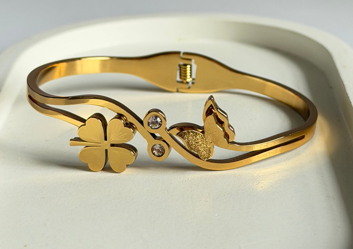 The Flutter Luck Anti Tarnish Kada Bracelet - Regular Size