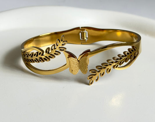 Everglow Butterfly Anti Tarnish Kada Bracelet - Regular Size