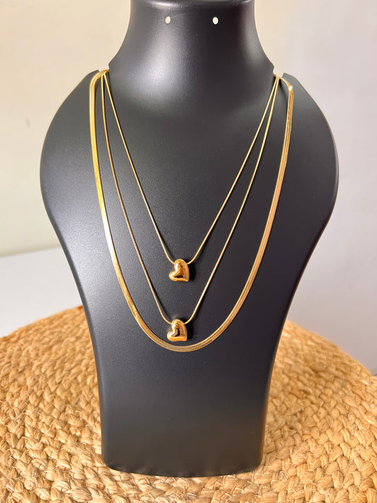 LoveStack - Tarnish- Free Triple Layer Neck Chain