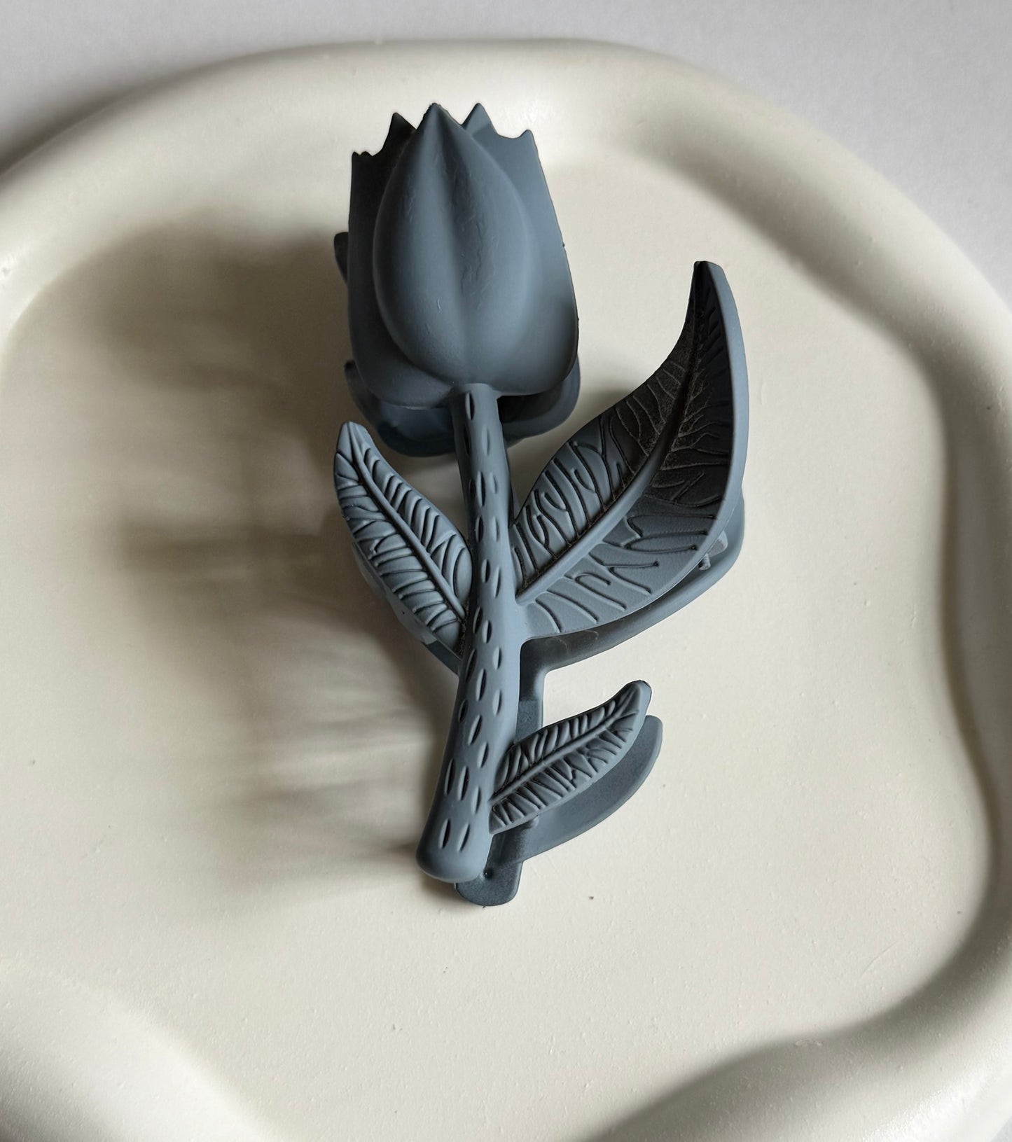 Cute Tulip Claw Clip -  Dark Grey