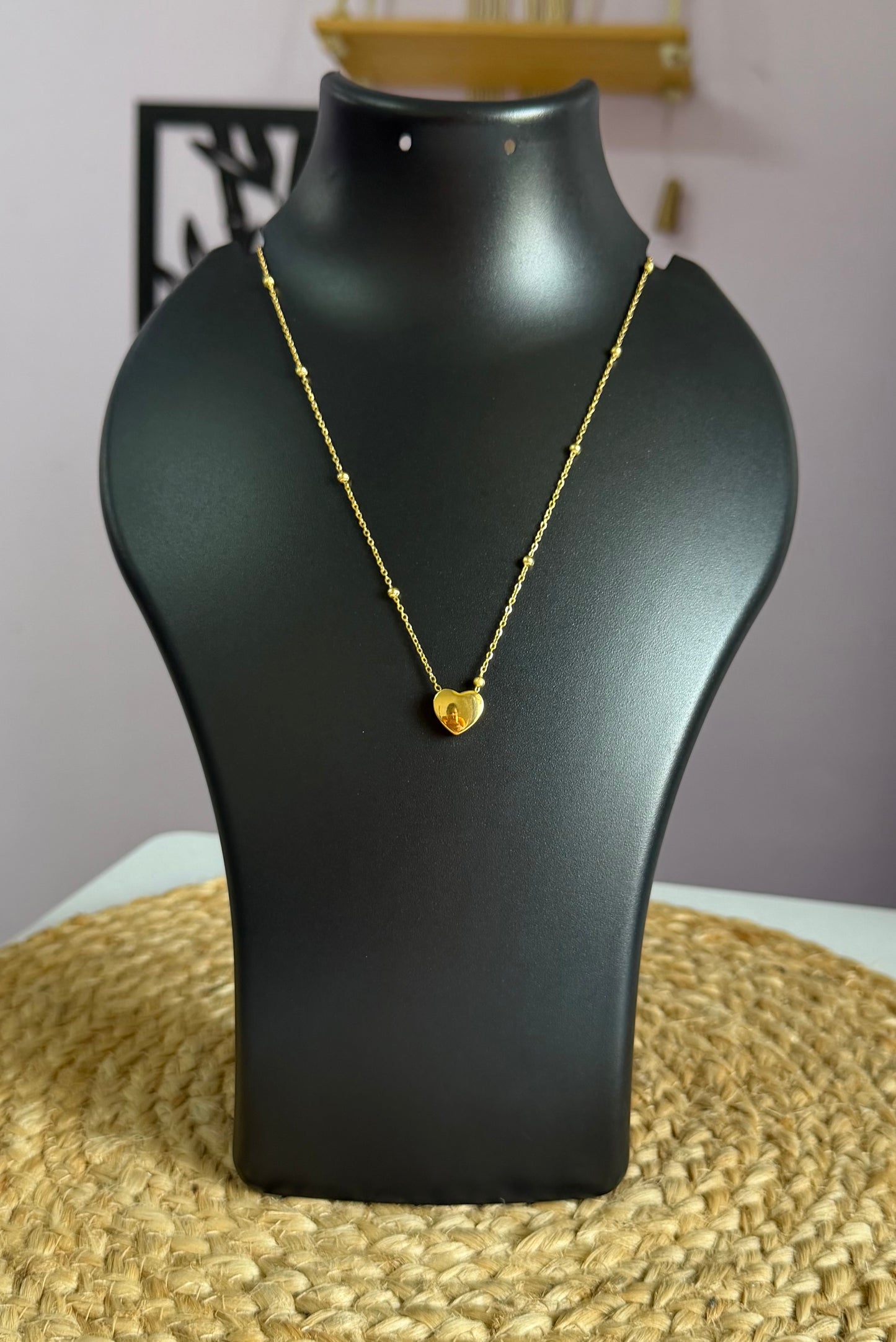 Serene Heart Minimal Anti-Tarnish Neck