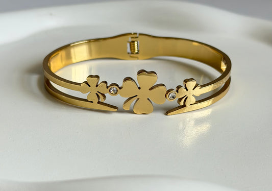 Grace Bloom Anti Tarnish Kada Bracelet - Regular Size