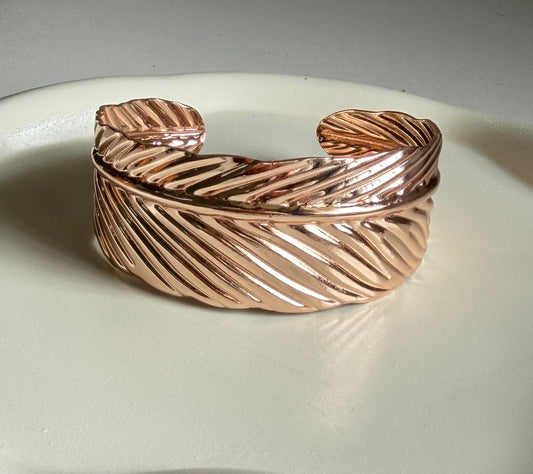 Strong Aura Cuff Bracelet - Rose Gold