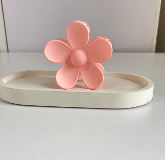 Bloom Flower Claw Clip - Peach