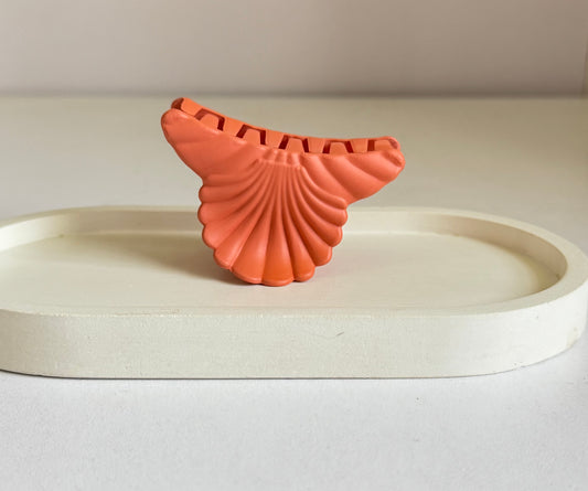 Coral Crush Medium Size Claw Clip - Orange