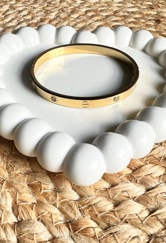 Pure Shine Bangle Bracelet - Gold