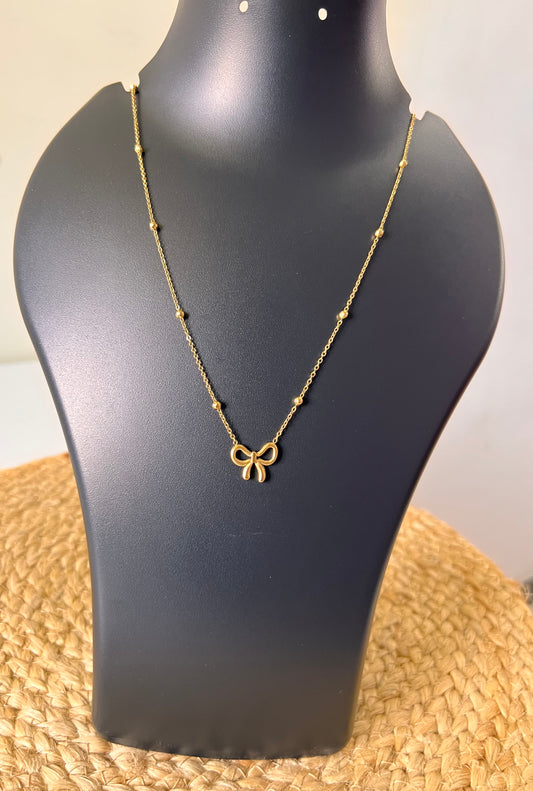 Forever Bow Chain - No Fade,No Rust