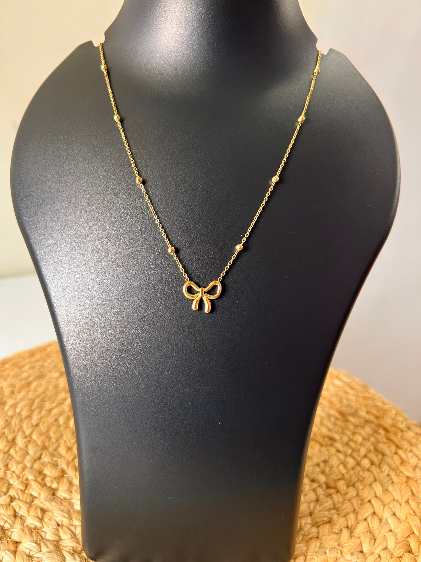 Forever Bow Chain - No Fade,No Rust
