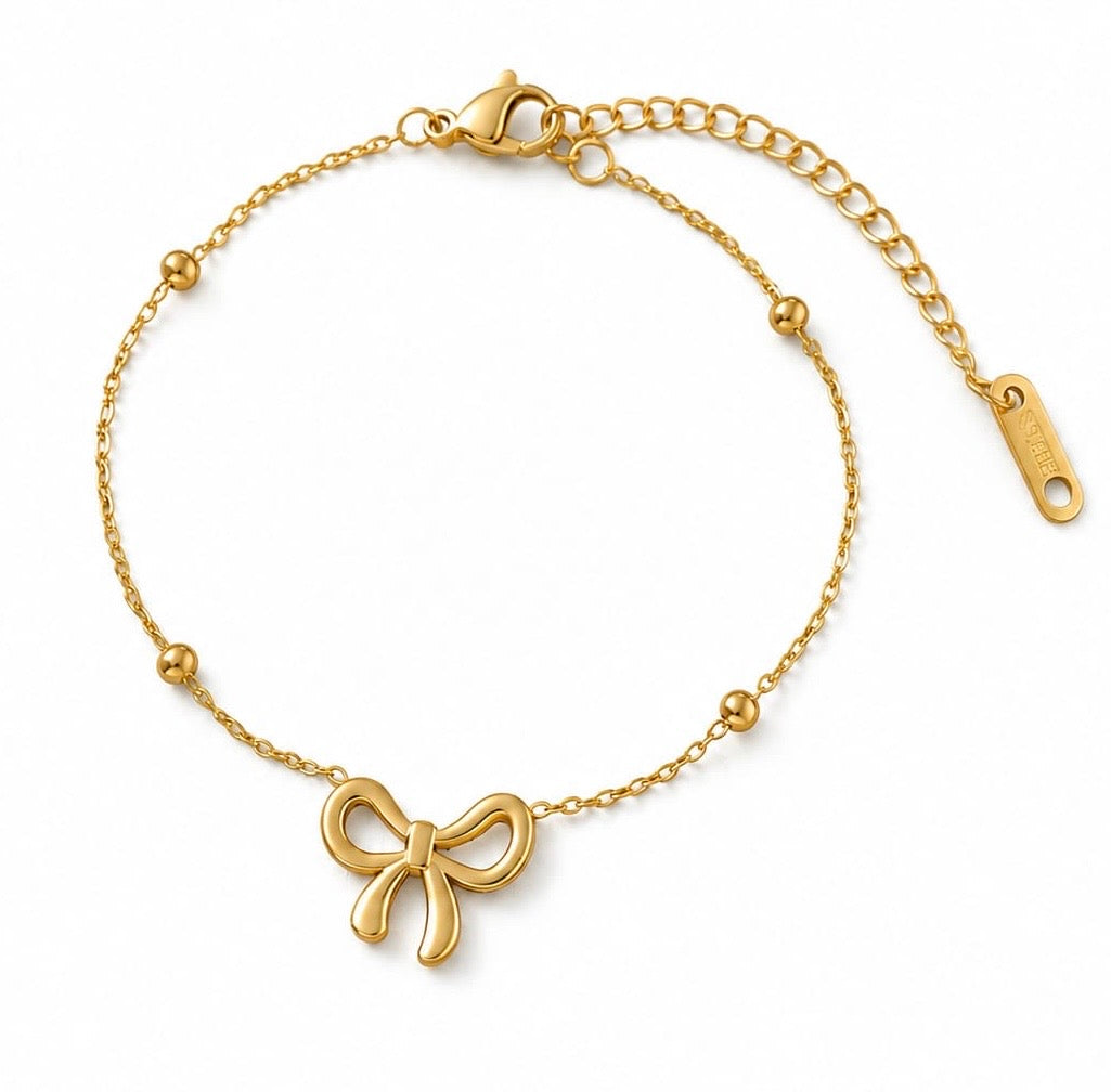 Forever Bow Anti Tarnish Chain Bracelet