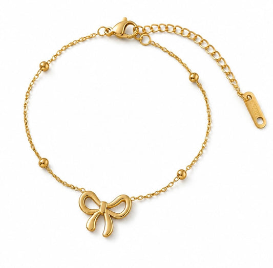 Forever Bow Anti Tarnish Chain Bracelet