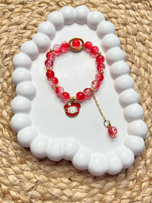 Korean Style Red Bunny Bracelet