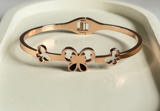 The Seraphina Butterfly Anti Tarnish Kada Bracelet  - Regular Size