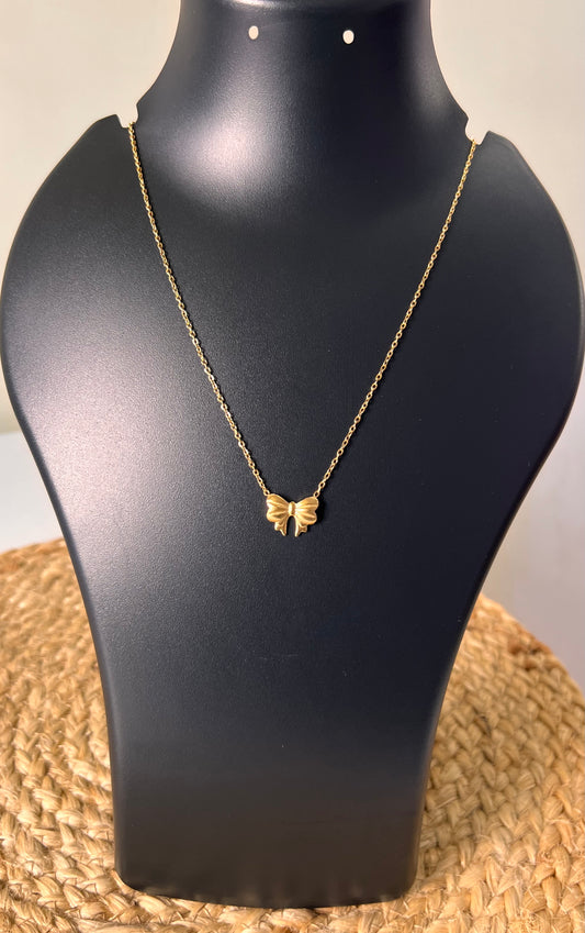The Darling Bow Neck Chain - Waterproof Shine