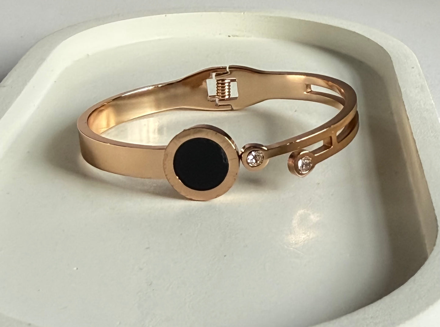 Cosmic Noir Mesh Anti-Tarnish Kada Bracelet- Baby Size ( Lean Wrist Fit)