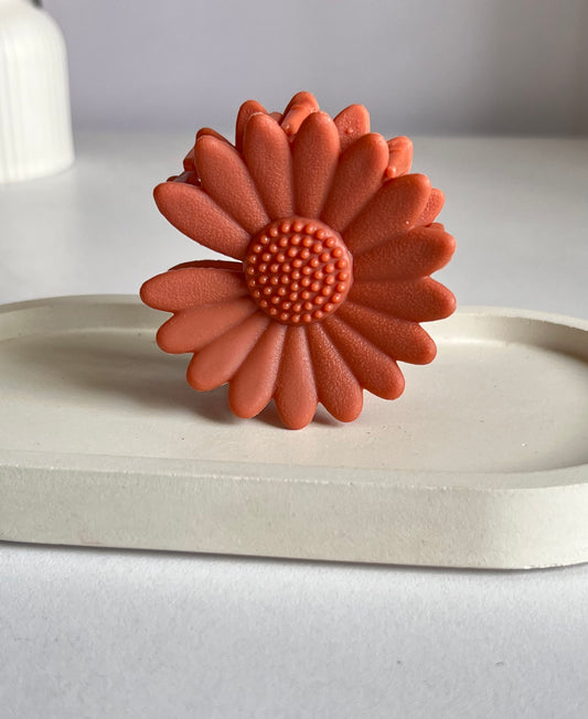 Pinteresty Sunflower Maxi Claw Clip - Brown