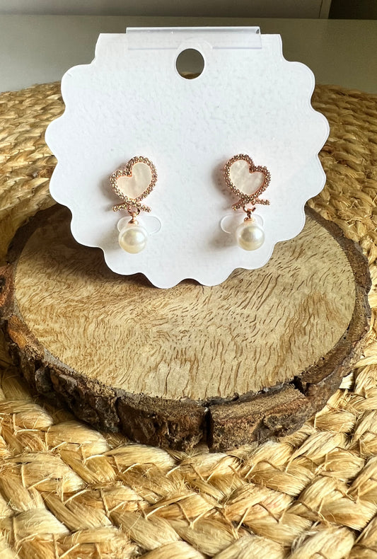Korean Style Forever Yours Heart Earrings