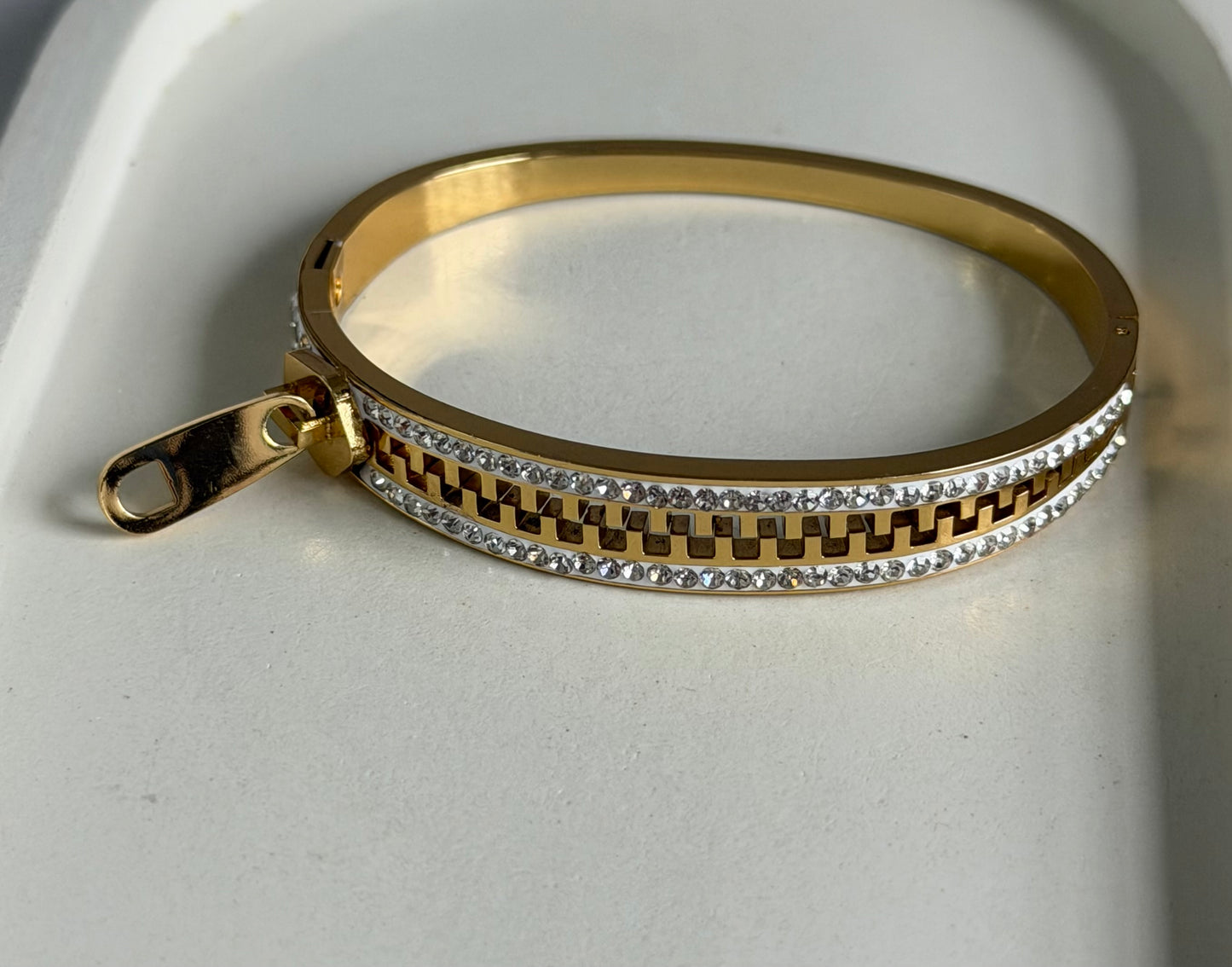 Zipline Glow Anti-Tarnish Kada Bracelet - Baby Size ( Lean Wrist Fit)