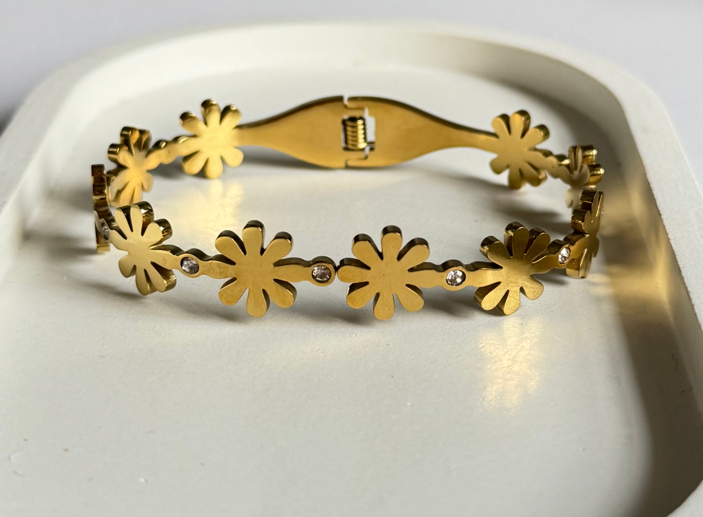 The Spring Blossom Anti Tarnish Kada Bracelet - Regular Size