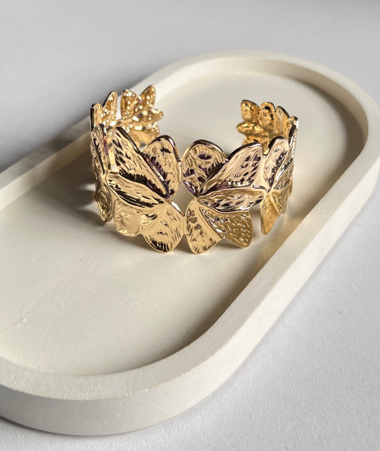 Iconic Edge Cuff Bracelet - Gold