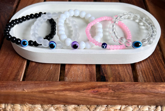 Enchanting Evil Eye Beads Bracelets- Set of 5