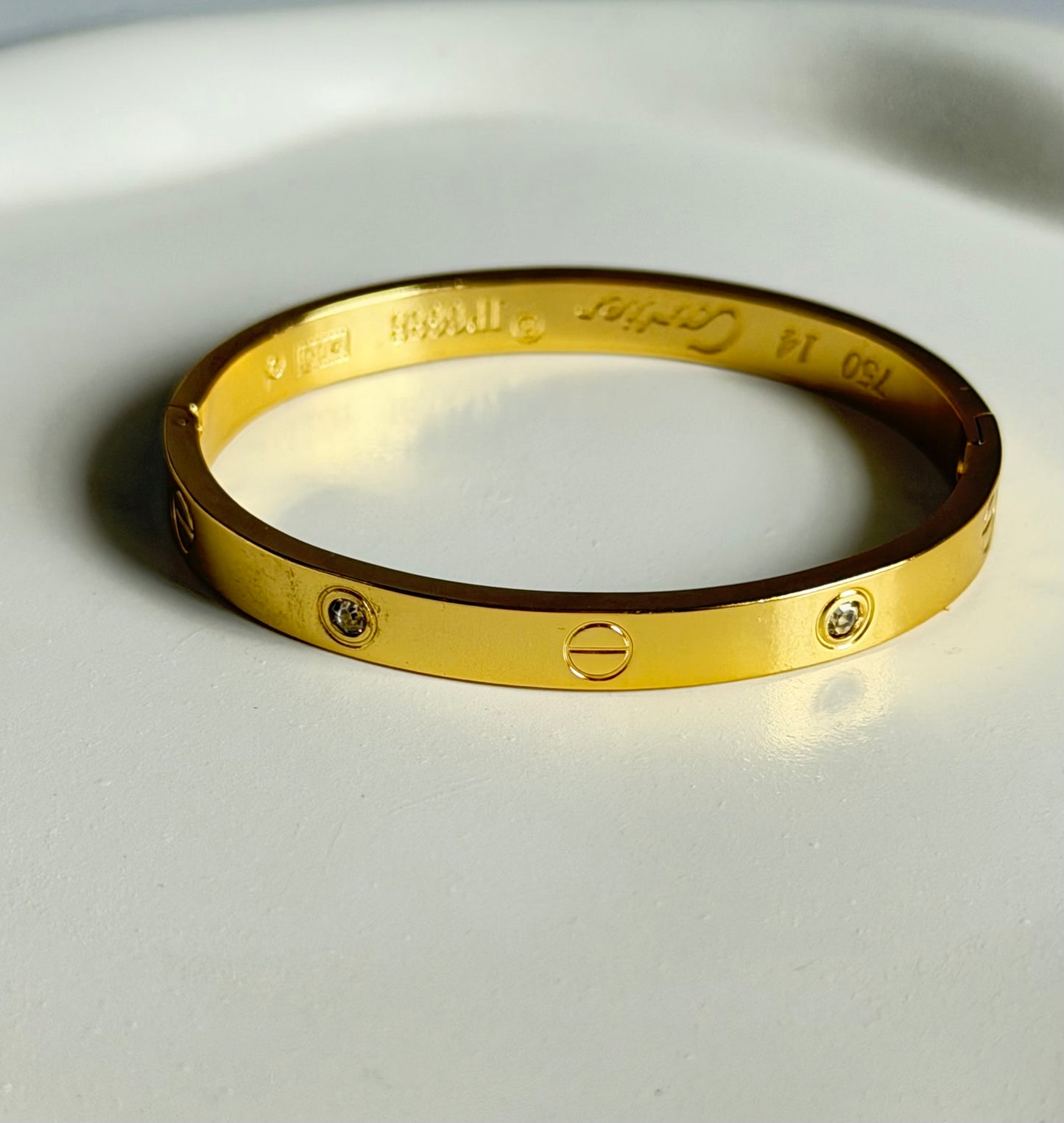 Pure Shine Bangle Bracelet (Gold)- Baby Size