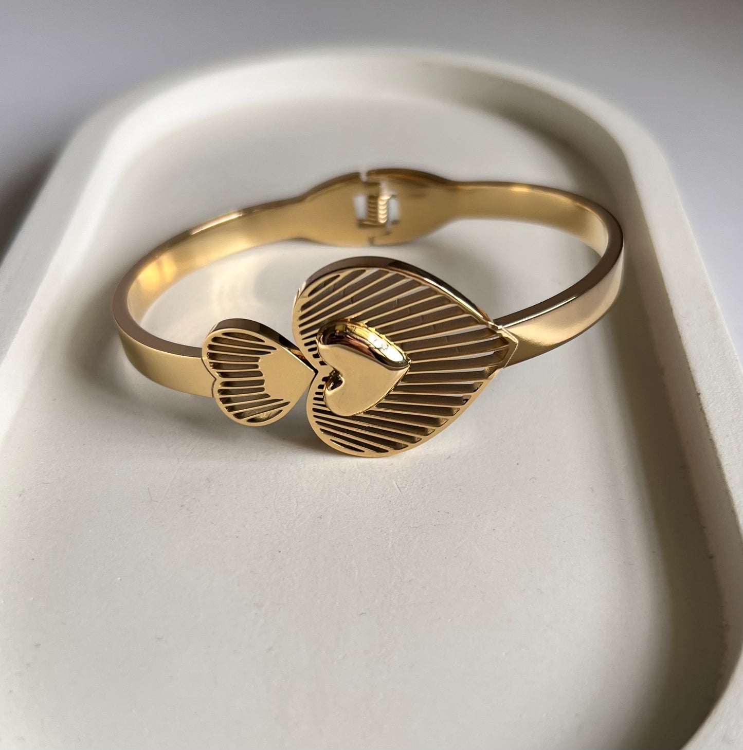 Forever Yours Heart Kada -Luxe Anti-Tarnish Finish