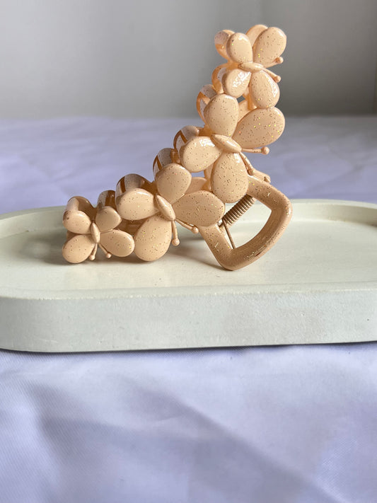 Butterfly Kiss Claw Clip - Beige