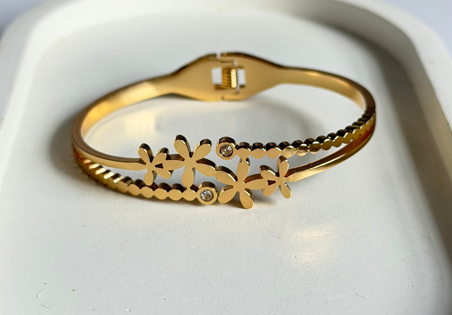 Enchanted Garden Anti Tarnish Kada Bracelet - Baby Size