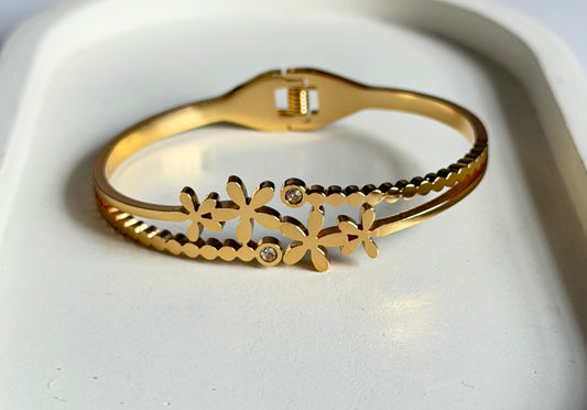 Enchanted Garden Anti Tarnish Kada Bracelet - Baby Size