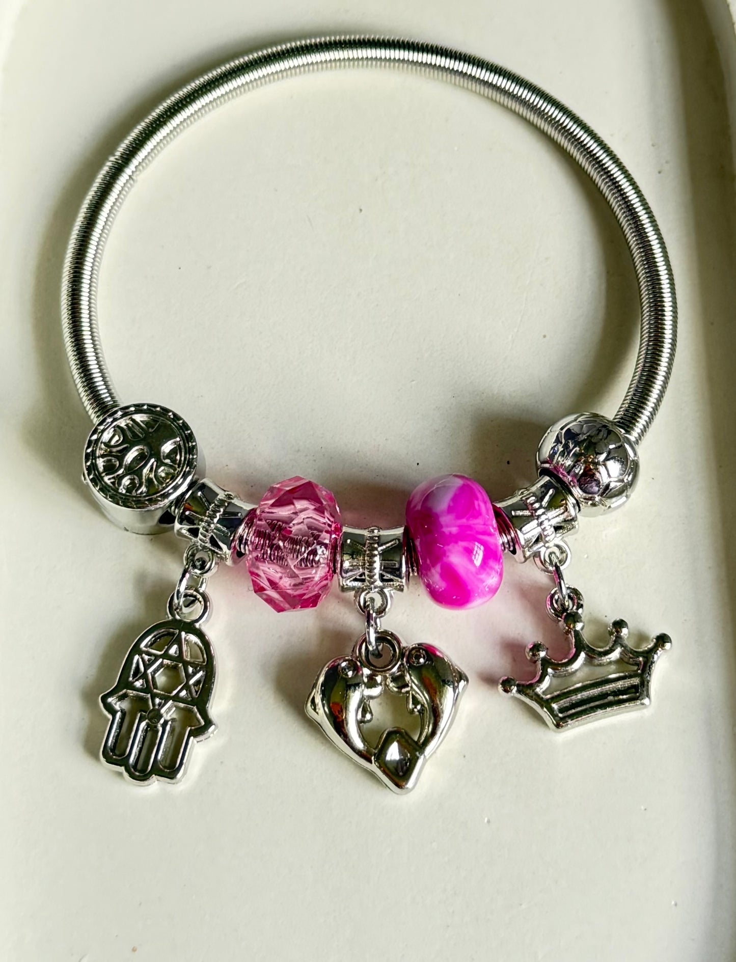 The Royal Dolphin Pandora Style Charm Bracelet