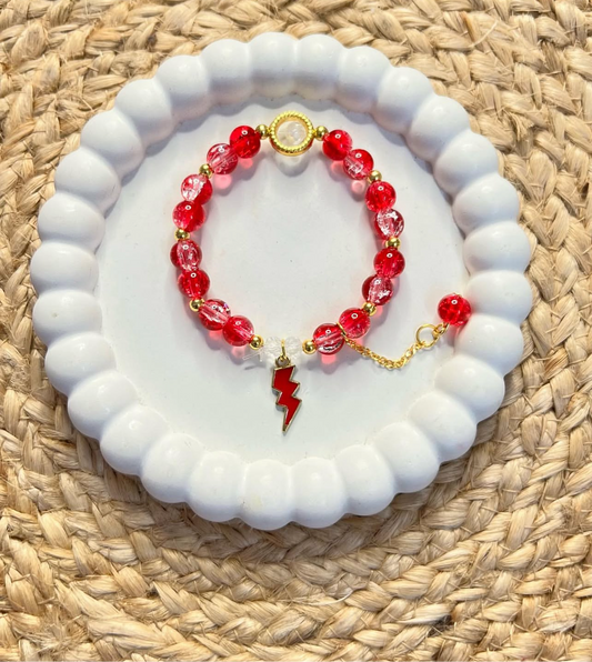 Korean Style Red Lightning Bracelet