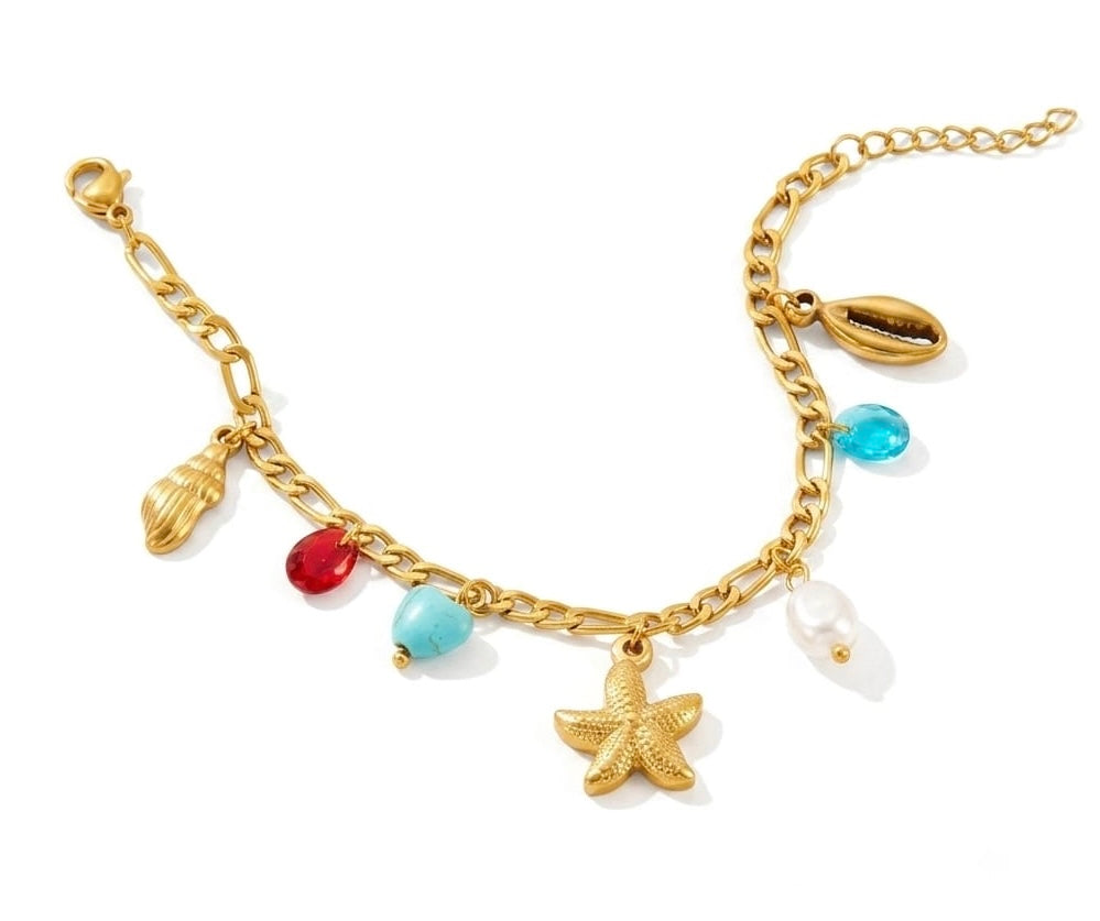 Mermaid Charm Anti Tarnish Chain Bracelet