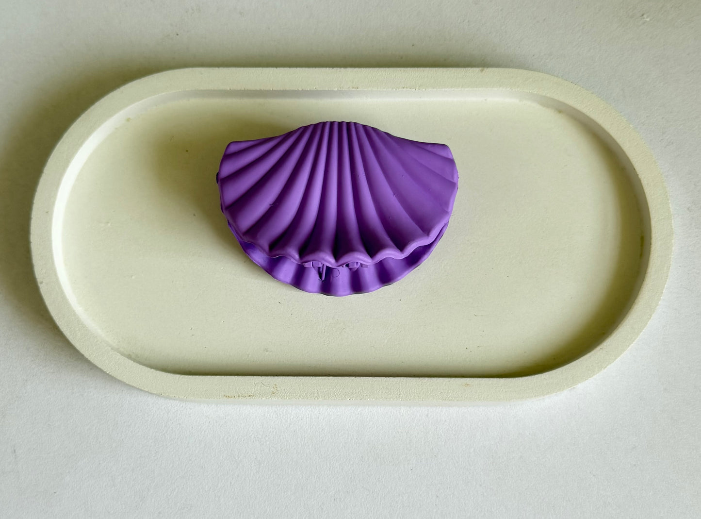 Seashell Dream Medium Size Claw Clip - Purple