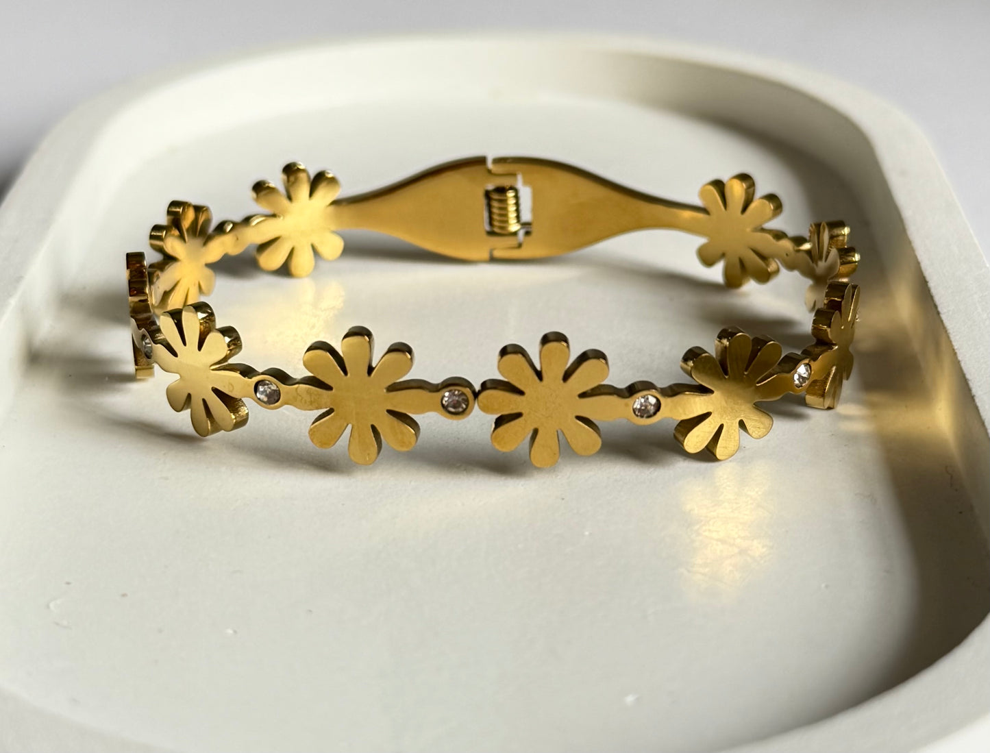 The Spring Blossom Anti Tarnish Kada Bracelet - Regular Size