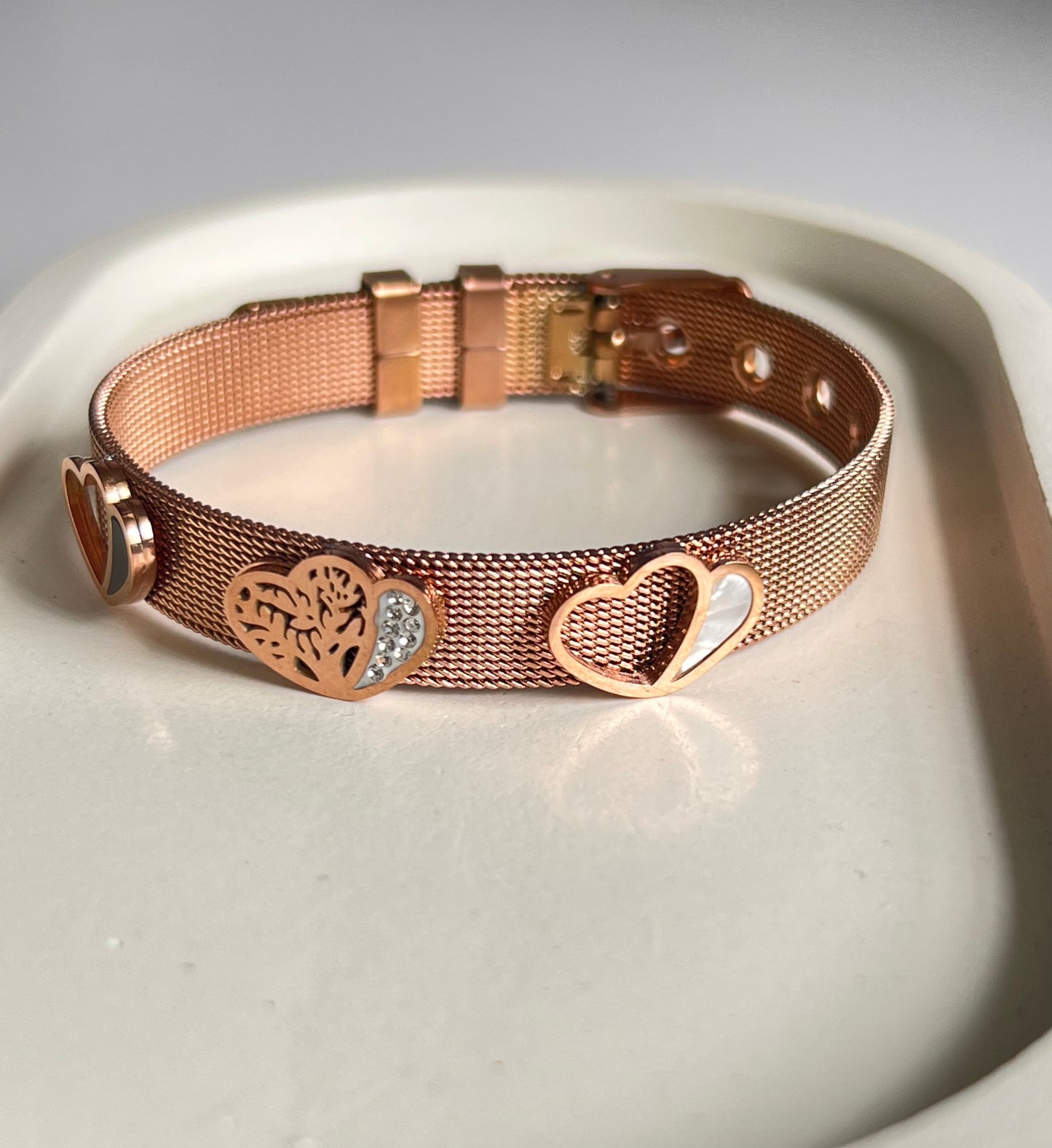 Blush Luxe Strap Kada Bracelet- Anti Tarnish