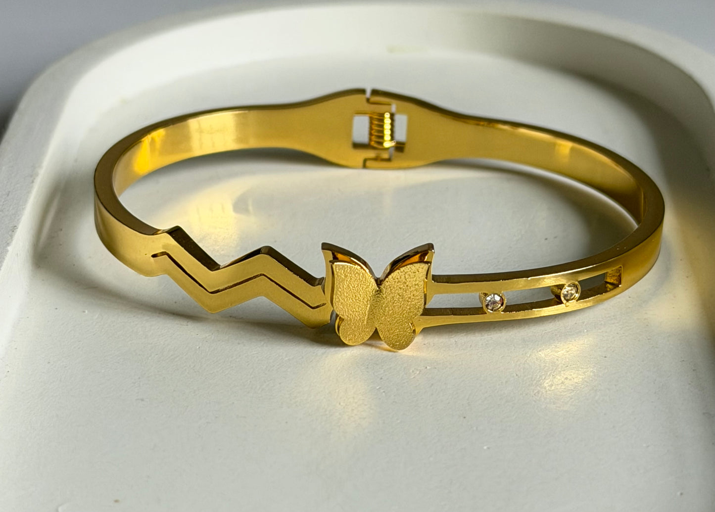 Golden Flutter Anti Tarnish Kada Bracelet - Regular Size
