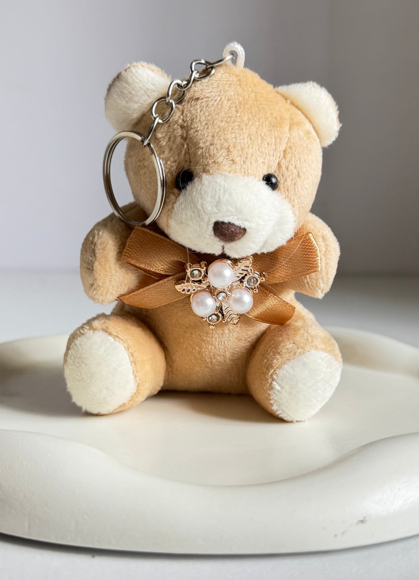 Cute Plush Teddy Keychain