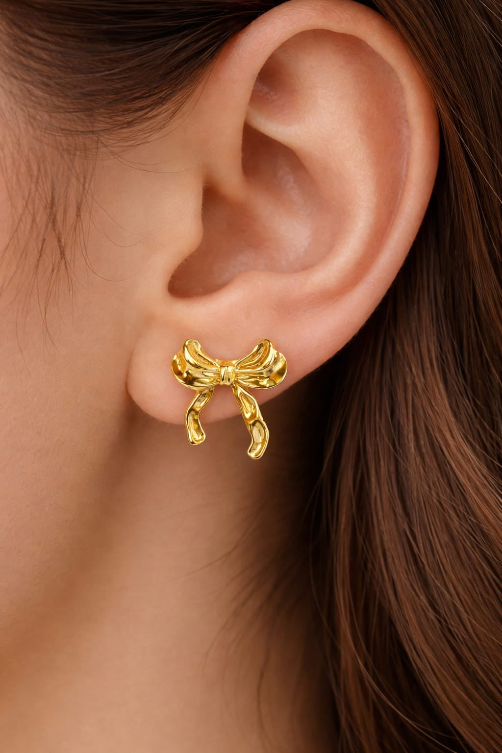 The Minimalist Bow Anti Tarnish Earrings