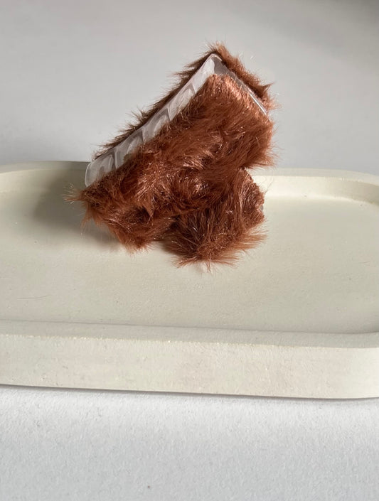 FluffyGrip Claw Clip - Brown
