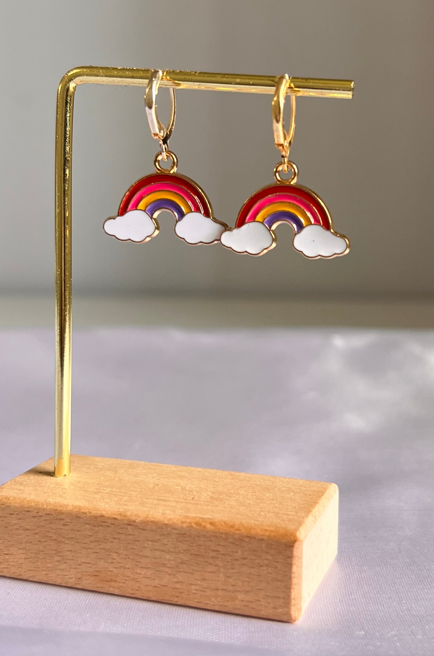 Rainbow Pop Hoops Earrings