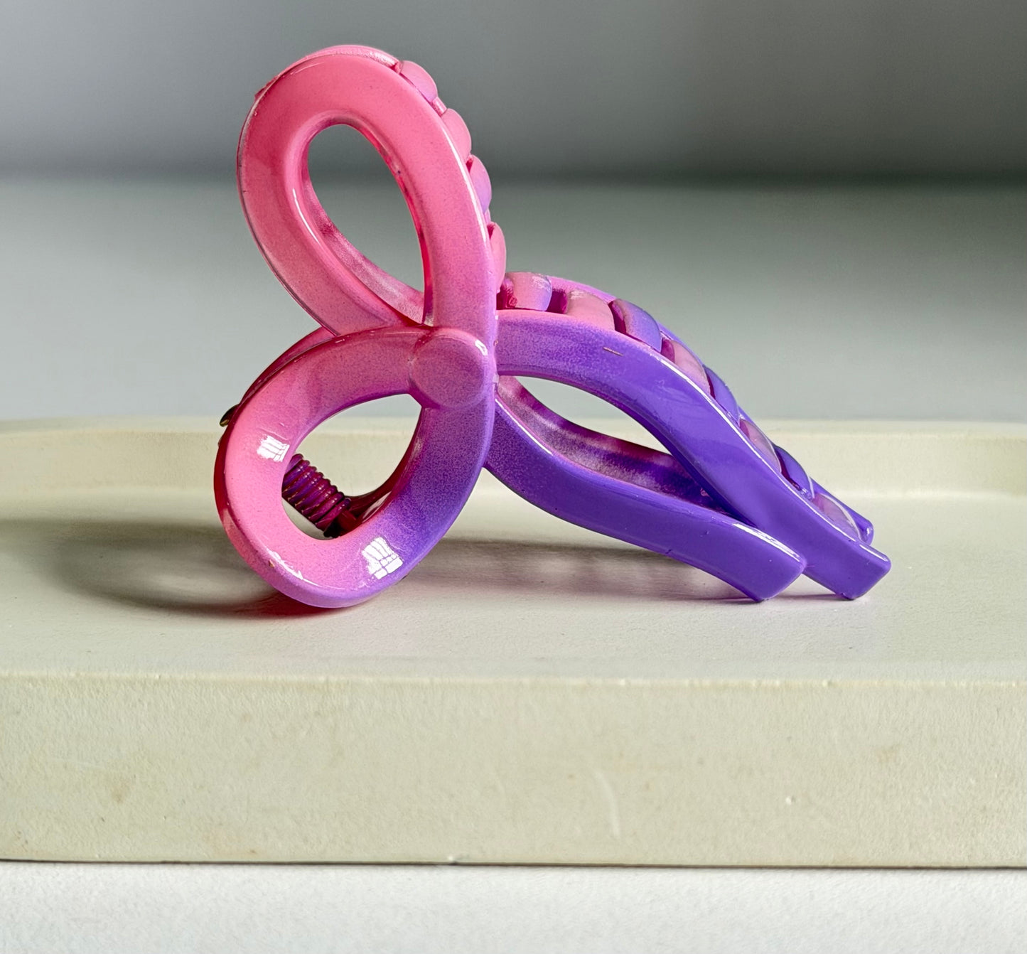 Pinteresty Bow Claw Clip - Pinkish Purple