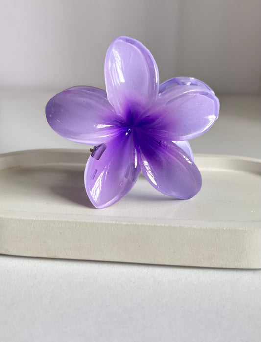 Flora Lock Claw Clip - Violet