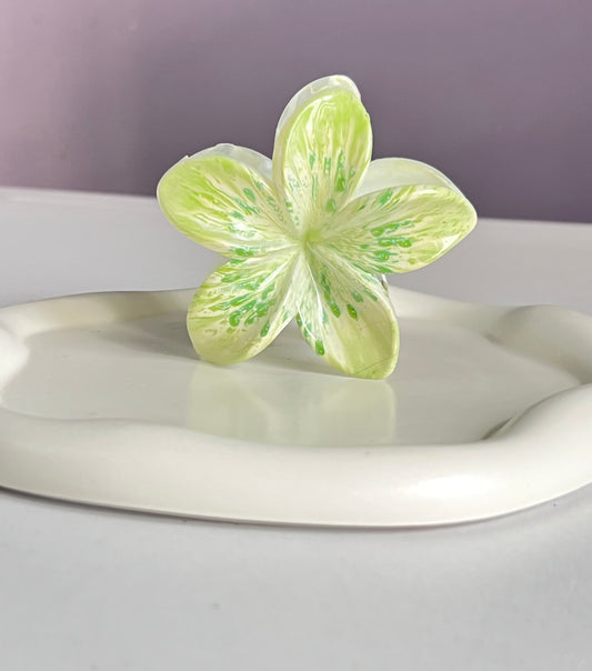 Flora Lock Dazzle Claw Clip - Light Green