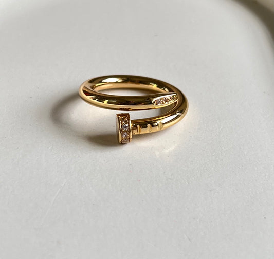 Nail It - Anti- Tarnish Ring .Size - 6